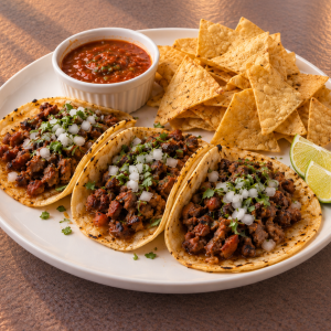 add Chips & Salsa to your taco order!